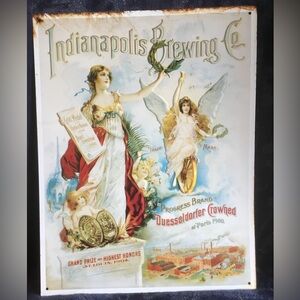 Indianapolis Brewing Co Vintage Poster